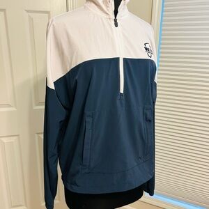 Puma “Waste Management/Phoenix Open” White and Blue Half-Zip Windbreaker